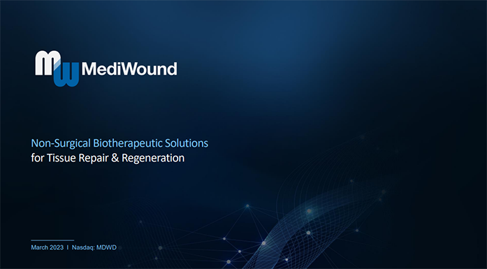 MediWound Company Presentation - March 2023